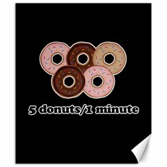 Five Donuts In One Minute  Canvas 20  X 24  