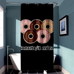 Five Donuts In One Minute  Shower Curtain 36  X 72  (stall)  by Valentinaart