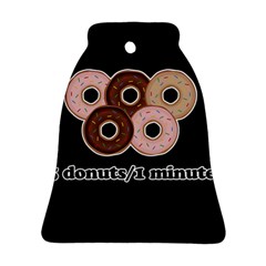 Five Donuts In One Minute  Bell Ornament (two Sides) by Valentinaart