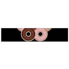 Five Donuts In One Minute  Flano Scarf (small)