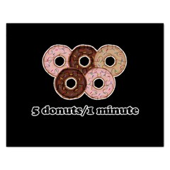 Five Donuts In One Minute  Rectangular Jigsaw Puzzl by Valentinaart