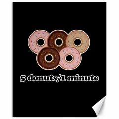 Five Donuts In One Minute  Canvas 16  X 20   by Valentinaart