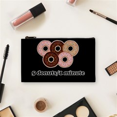 Five Donuts In One Minute  Cosmetic Bag (small)  by Valentinaart