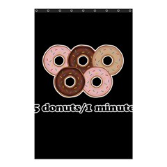 Five Donuts In One Minute  Shower Curtain 48  X 72  (small)  by Valentinaart