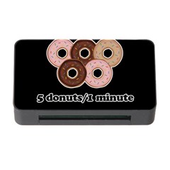 Five Donuts In One Minute  Memory Card Reader With Cf by Valentinaart