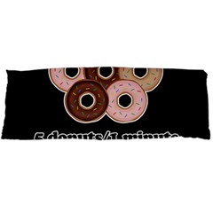 Five Donuts In One Minute  Body Pillow Case Dakimakura (two Sides) by Valentinaart