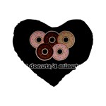 Five donuts in one minute  Standard 16  Premium Heart Shape Cushions Front