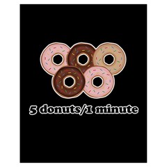 Five Donuts In One Minute  Drawstring Bag (small)