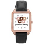 852 Rose Gold Leather Watch  Front