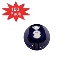 Moon 1  Mini Magnets (100 Pack) 