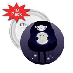 Moon 2 25  Buttons (10 Pack) 