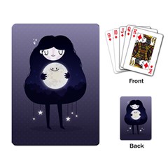 Moon Playing Card