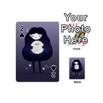 Moon Playing Cards 54 (Mini)  Front - Spade2