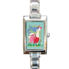 Unicorn Rectangle Italian Charm Watch