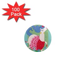 Unicorn 1  Mini Magnets (100 Pack) 