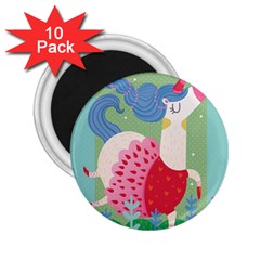 Unicorn 2 25  Magnets (10 Pack)  by Mjdaluz