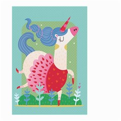 Unicorn Small Garden Flag (two Sides) by Mjdaluz