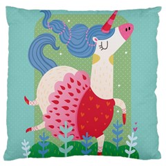 Unicorn Large Cushion Case (two Sides)