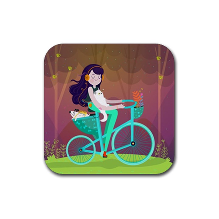 Bikeride Rubber Coaster (Square) 