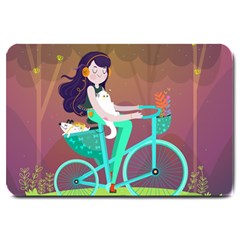 Bikeride Large Doormat  by Mjdaluz