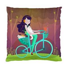 Bikeride Standard Cushion Case (one Side) by Mjdaluz