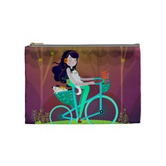 Bikeride Cosmetic Bag (medium)  by Mjdaluz