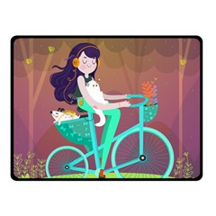 Bikeride Fleece Blanket (small) by Mjdaluz