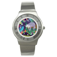 Sloth In Nature Stainless Steel Watch by Mjdaluz