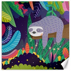 Sloth In Nature Canvas 16  X 16  