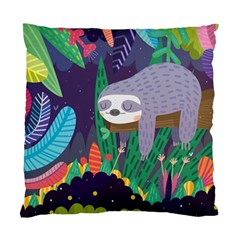 Sloth In Nature Standard Cushion Case (two Sides) by Mjdaluz