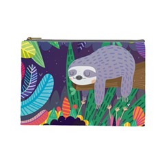 Sloth In Nature Cosmetic Bag (large) 