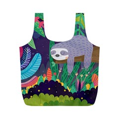 Sloth In Nature Full Print Recycle Bags (m)  by Mjdaluz