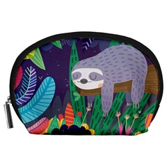 Sloth In Nature Accessory Pouches (large)  by Mjdaluz