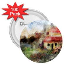 Old Spanish Village 2 25  Buttons (100 Pack)  by digitaldivadesigns