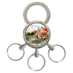 Old Spanish Village 3-ring Key Chains by digitaldivadesigns