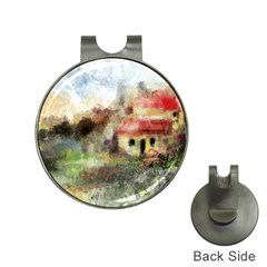 Old Spanish Village Hat Clips With Golf Markers by digitaldivadesigns