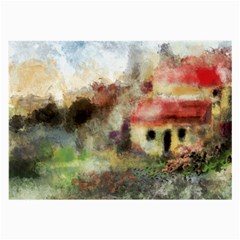 Old Spanish Village Large Glasses Cloth by digitaldivadesigns