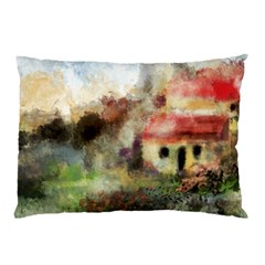 Old Spanish Village Pillow Case by digitaldivadesigns