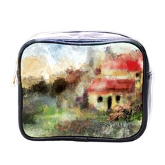 Old Spanish Village Mini Toiletries Bags by digitaldivadesigns