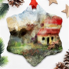 Old Spanish Village Ornament (snowflake) by digitaldivadesigns