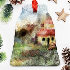 Old Spanish Village Ornament (bell) by digitaldivadesigns