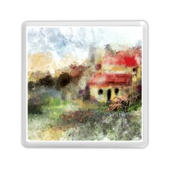 Old Spanish Village Memory Card Reader (square)  by digitaldivadesigns