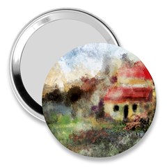 Old Spanish Village 3  Handbag Mirrors by digitaldivadesigns