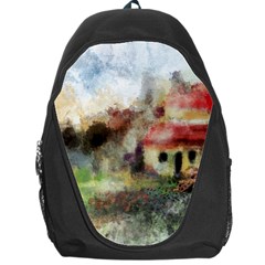 Old Spanish Village Backpack Bag by digitaldivadesigns