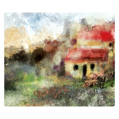 Old Spanish Village Double Sided Flano Blanket (small)  by digitaldivadesigns