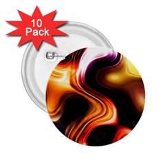 Colourful Abstract Background Design 2.25  Buttons (10 pack) 