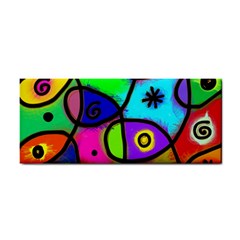 Digitally Painted Colourful Abstract Whimsical Shape Pattern Cosmetic Storage Cases