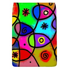 Digitally Painted Colourful Abstract Whimsical Shape Pattern Flap Covers (S) 