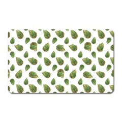 Leaves Motif Nature Pattern Magnet (rectangular) by dflcprints