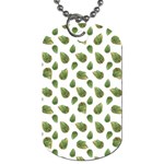 Leaves Motif Nature Pattern Dog Tag (One Side) Front